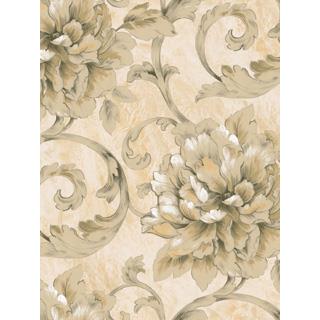 Seabrook Designs LE20600 Leighton Acrylic Coated Floral Wallpaper